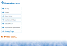 Tablet Screenshot of munsonhealthcare.org